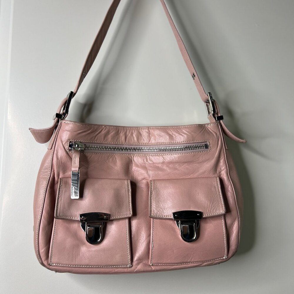 La Perla Pink Handbag - silver hardware